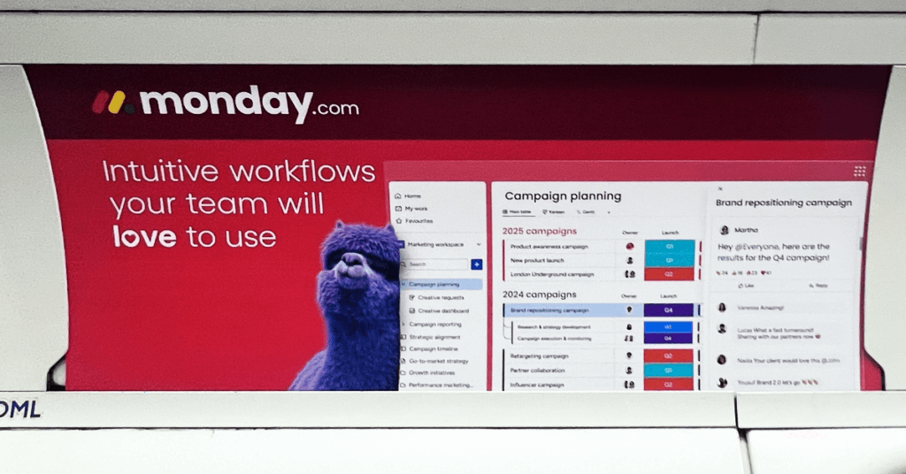Photo of Monday ad