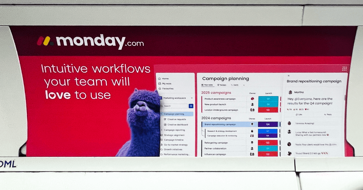 Photo of Monday ad